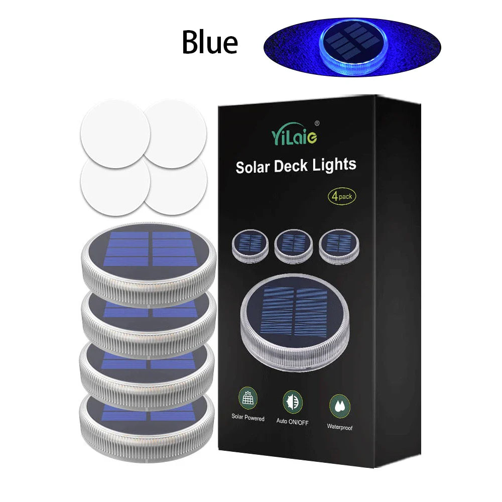 LumaPath Solarleuchten Set | IP68 Wasserdicht | Kabellos & Selbstklebend | 360° Licht