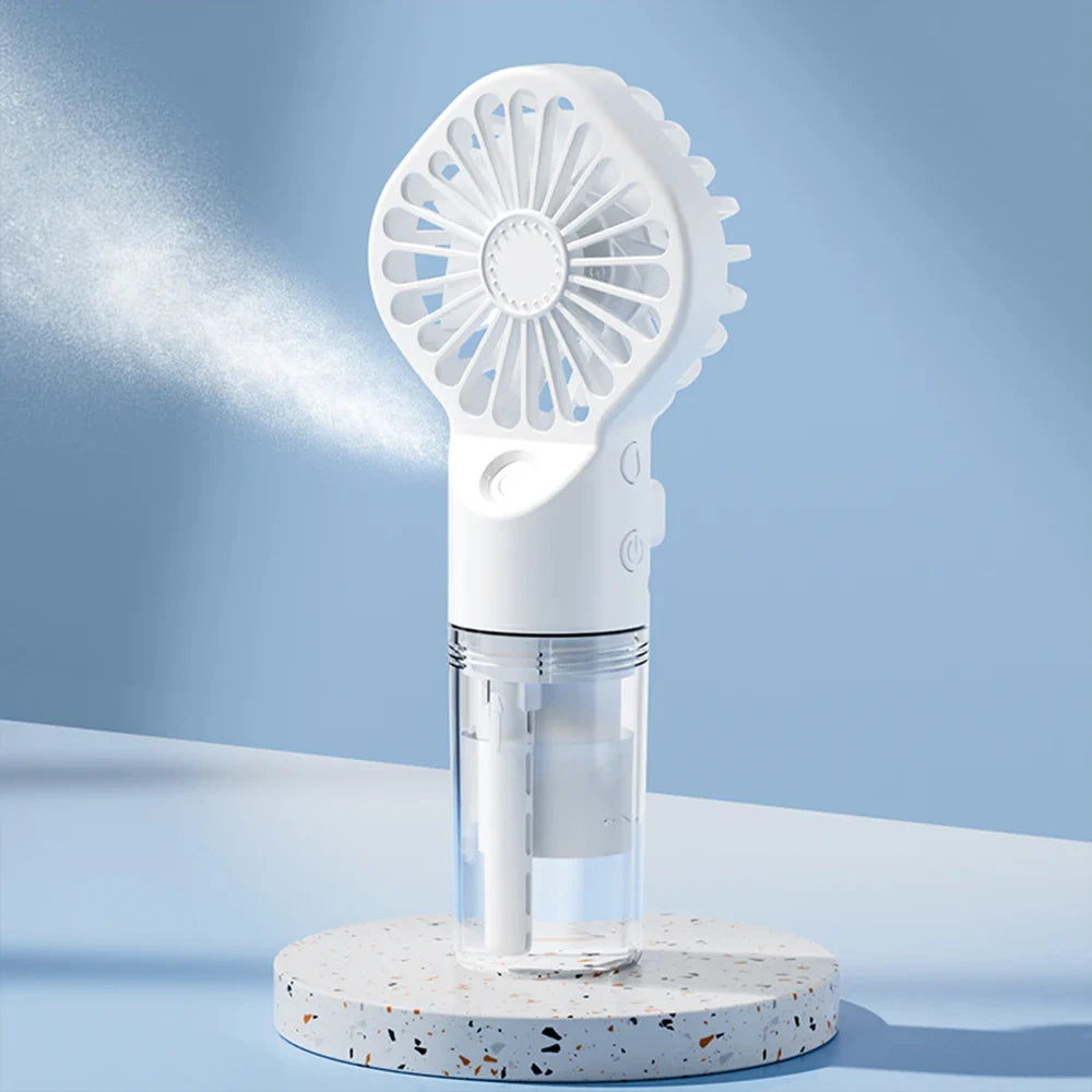 Mistify Mini Ventilator | Mit Nano-Sprühnebel | 4 Stufen | USB-ladefähig & Kompakt