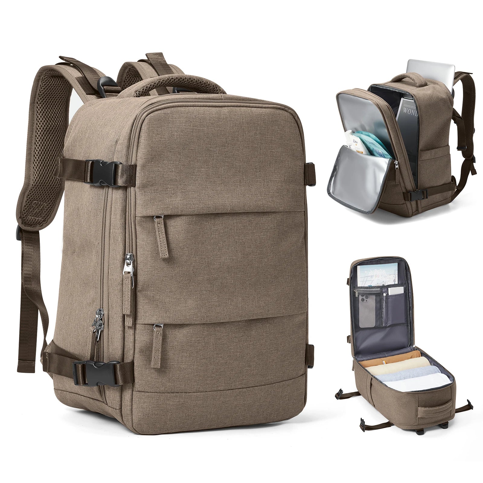 Trekvora Reiserucksack | Wasserdicht & Vielseitig | Laptopfach 15,6" | Nass-Trocken-Trennung