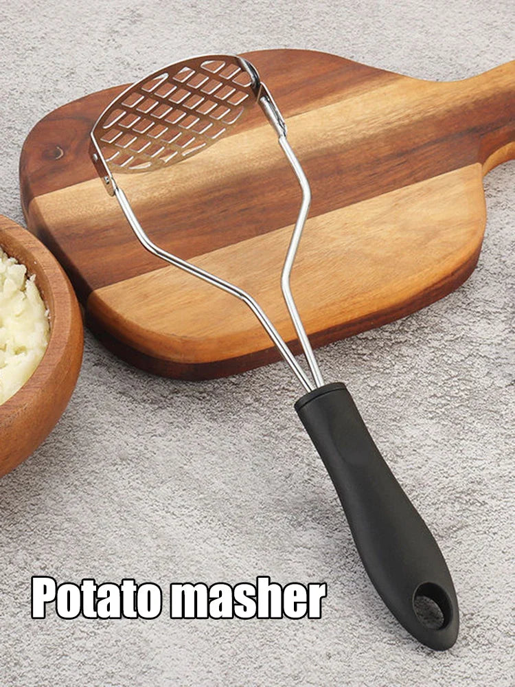 MashCraft Kartoffelstampfer | Profi-Stärke & Ergonomischer Komfort | Edelstahl & Soft-Griff