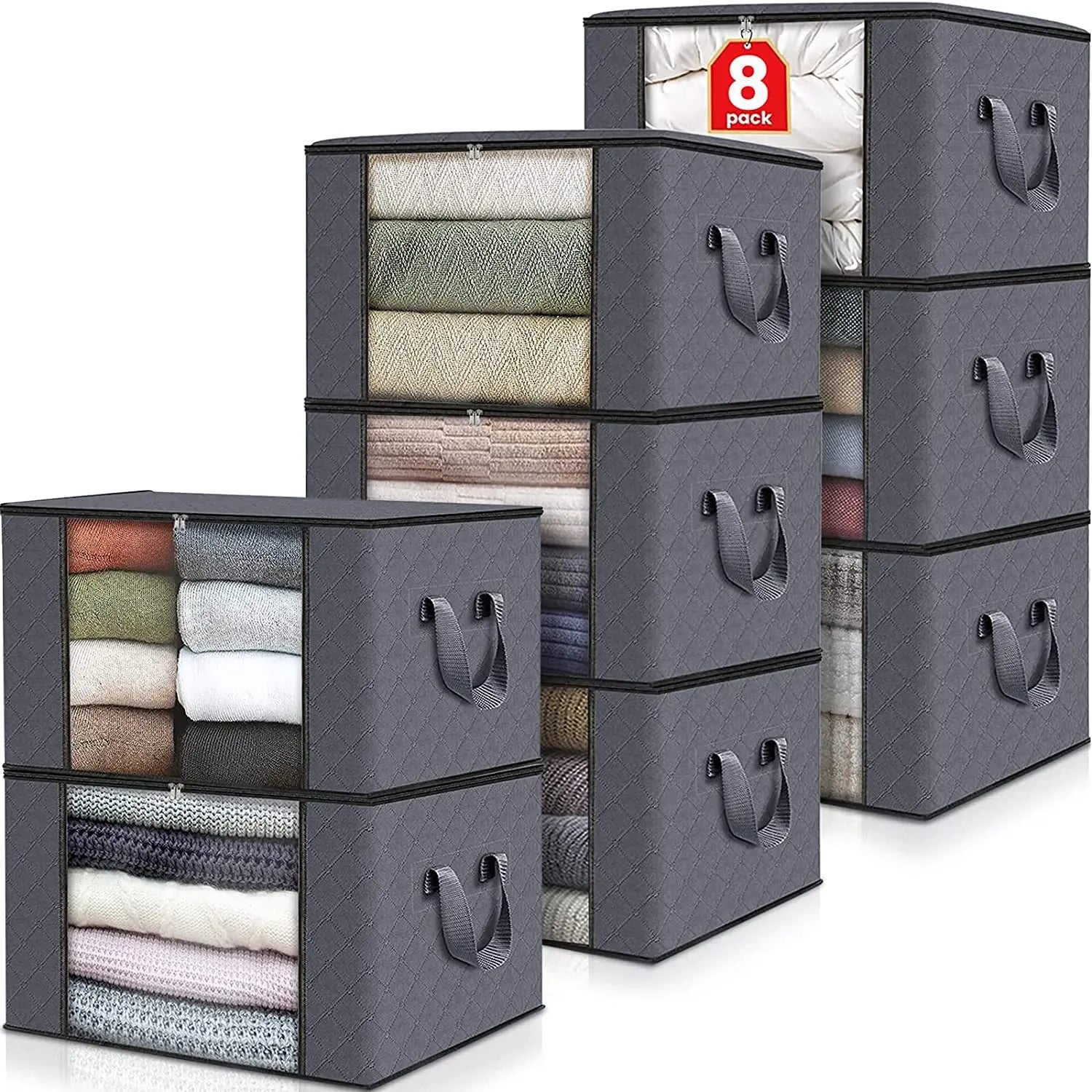 SpaceSaver Aufbewahrungstasche | Faltbar & Atmungsaktiv | Perfekt für Kleidung & Bettwäsche