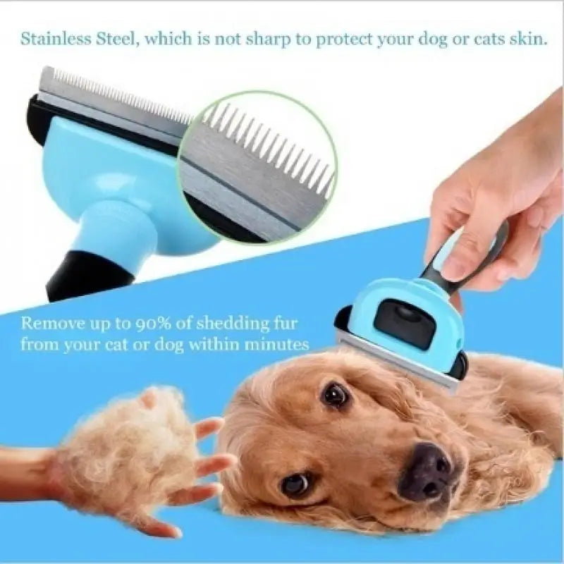 FellProfi | Unterwollbürste | 2-in-1, Austauschbar & Ergonomisch | Für Hunde & Katzen mit mittlerem bis langem Fell