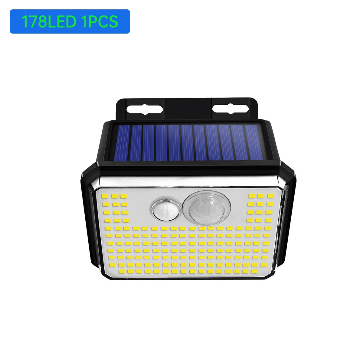 SolarLux | Solar-Wandleuchte | 148 LEDs | Bewegungssensor & 5 Leuchtmodi