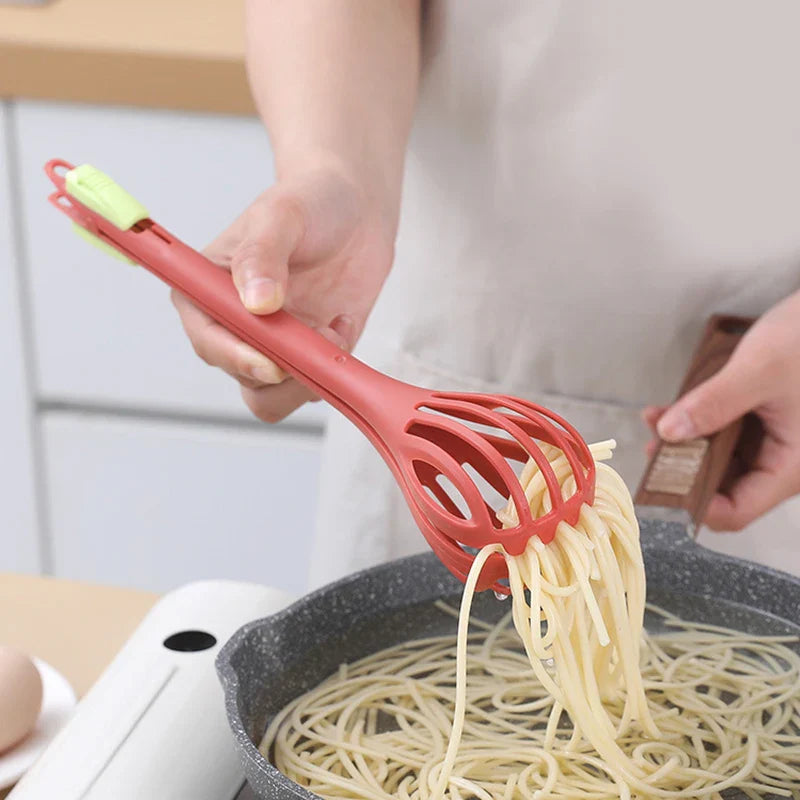 TriWhisk Pro | 3-in-1 Küchenhelfer | Schneebesen, Rührer & Zange | Ergonomischer Anti-Rutsch-Griff | Farbenfrohes Design