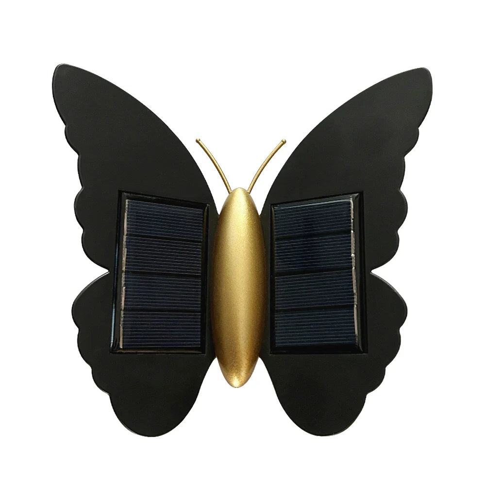 Solarys | Solar Wandleuchte | Schmetterlingsdesign | Mit Bewegungssensor