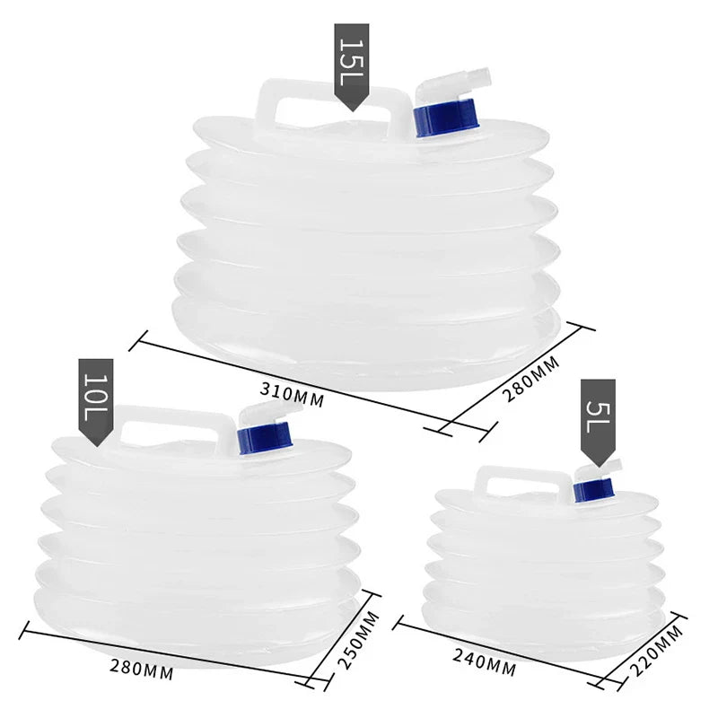 HydroPack Flex | Faltbarer Wasserkanister | BPA-frei & Auslaufsicher | 5L 10L 15L