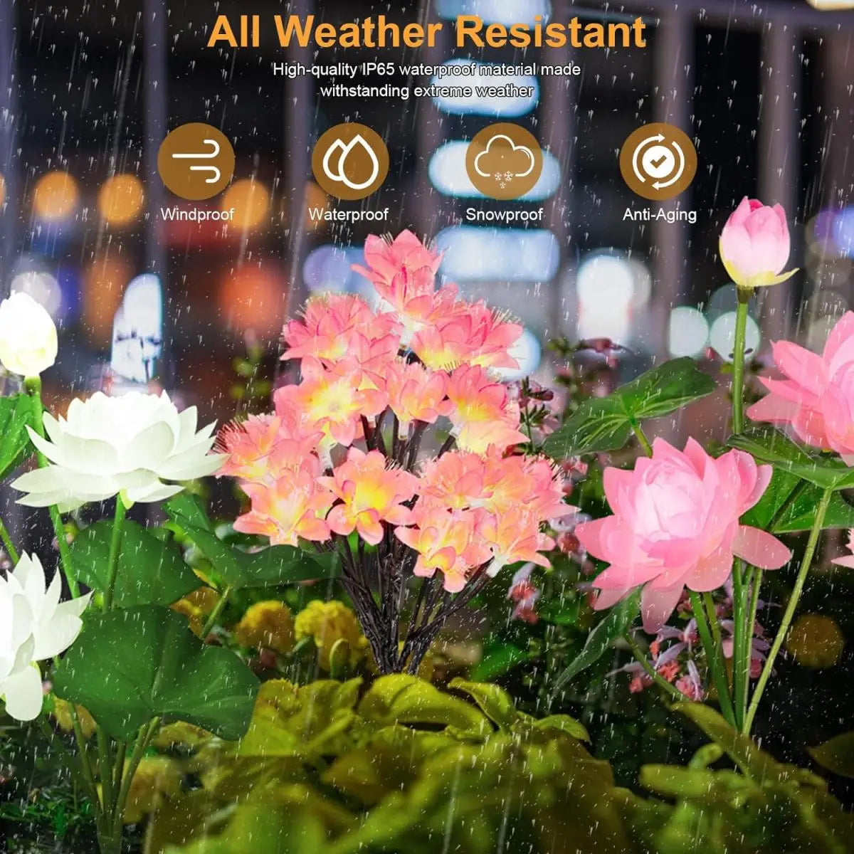 CamelliaGlow Solar Gartenleuchten | Kamelien-Design | Energieeffizient & Wetterfest | Für Garten & Terrasse