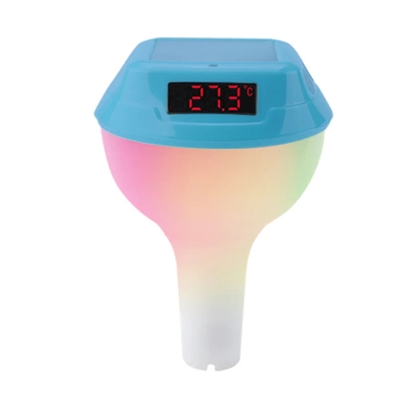 AquaLicht | Pool Thermometer | Solar & Funk | Farbige LED-Anzeige