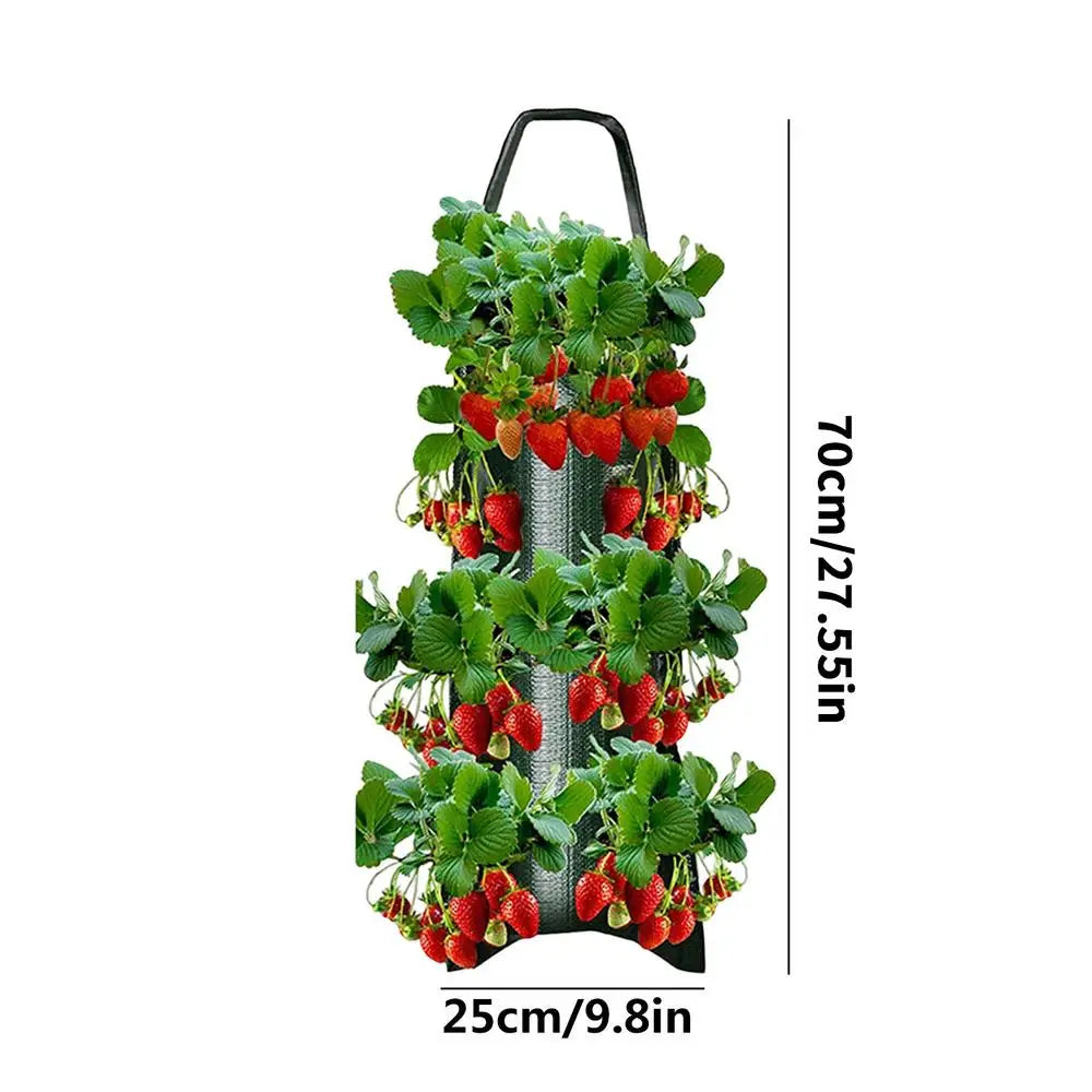 GreenGrow VertiBag | Hängende Pflanzentasche | Atmungsaktiv & Platzsparend | Für Balkon & Terrasse