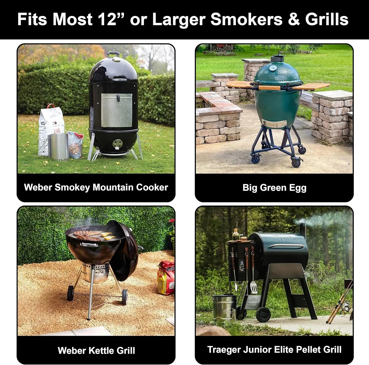BBQPro Rippchenhalter | Antihaftbeschichtet | Platzsparend | Für Gasgrill & Smoker