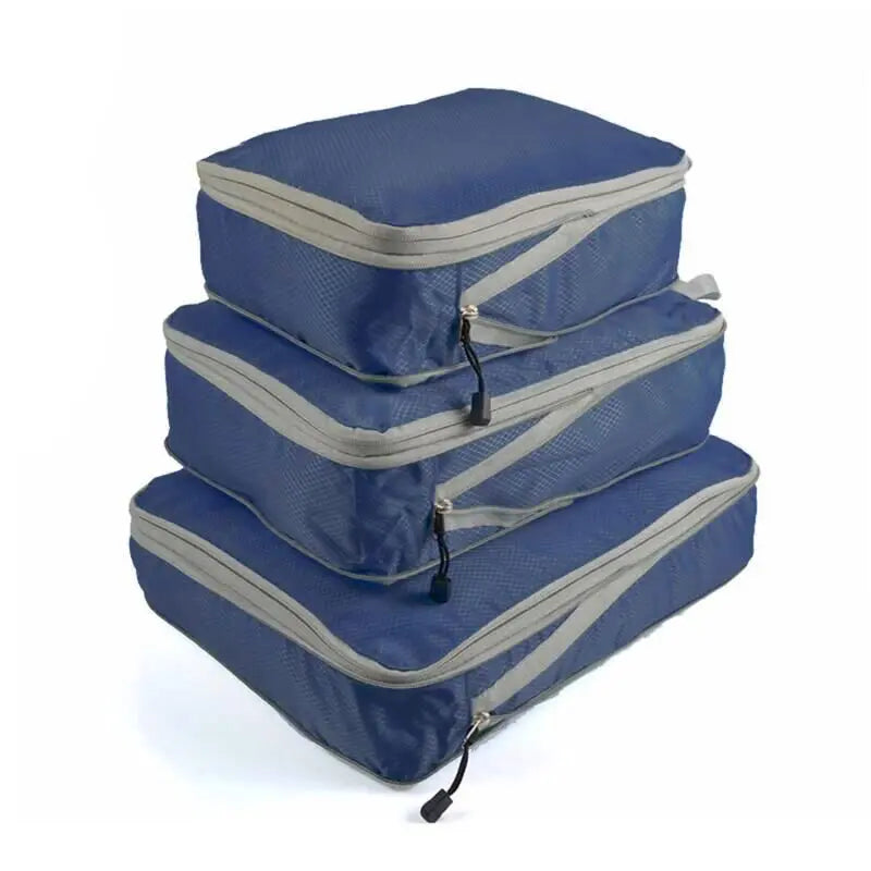 PackMate | Kompressions-Reiseset | Platzsparend & Organisiert | Atmungsaktive Mesh-Taschen