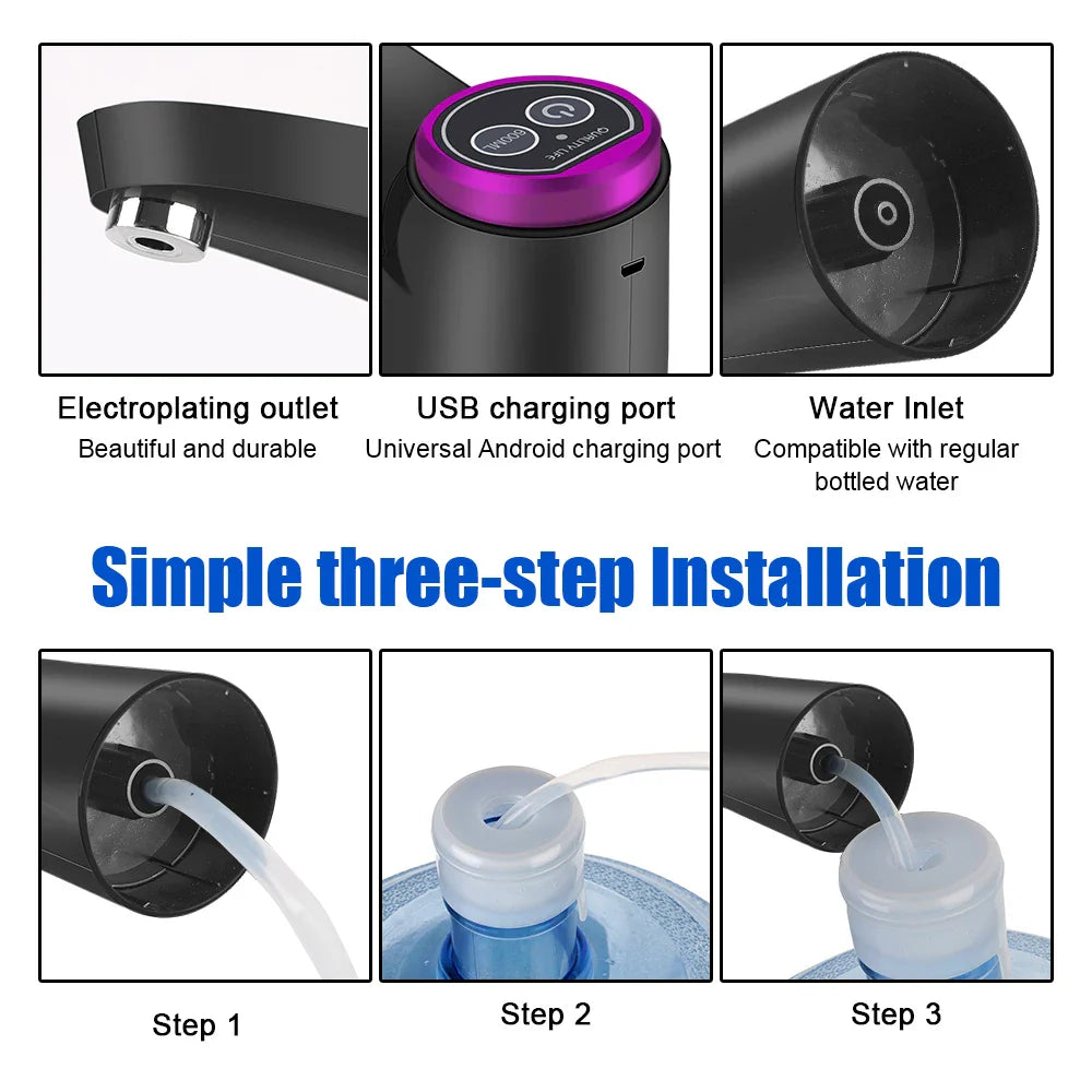 WaterEase Pro | Touch-Bedienung | 600ml Dosierung | USB-Akku
