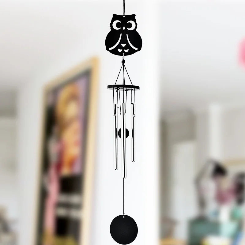 AuraBell Wind Chime | Handgefertigtes Design | Langlebiges Metall | Verschiedene Motive