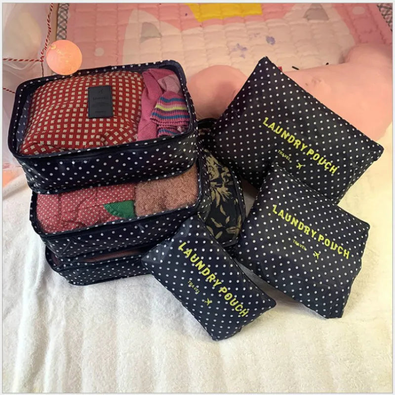 VOYSEC Packwürfel-Set | 6-teilig | Wasserabweisend & Platzsparend | Für Männer & Vielreisende
