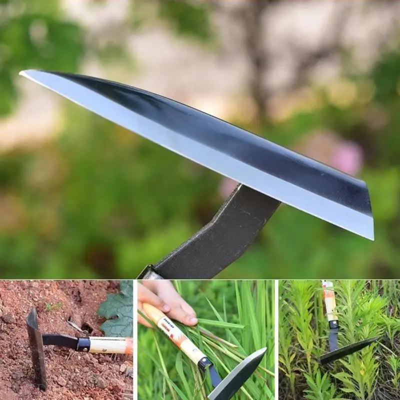 GardenEase ErgoHoe | Manganstahl Handspaten | Ergonomisch & Robustes Design | Für Beete & Urban Gardening