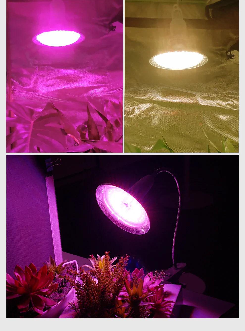Solura Pflanzenlampe | E27 LED 18W | Vollspektrum Tageslicht | Für Zimmerpflanzen & Gewächshaus
