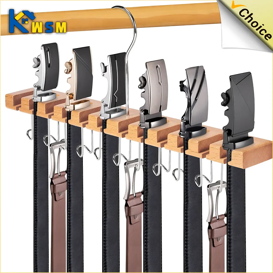 Stylao Gürtel- & Schal-Organizer | Drehbar & Platzsparend | Multifunktional für Accessoires