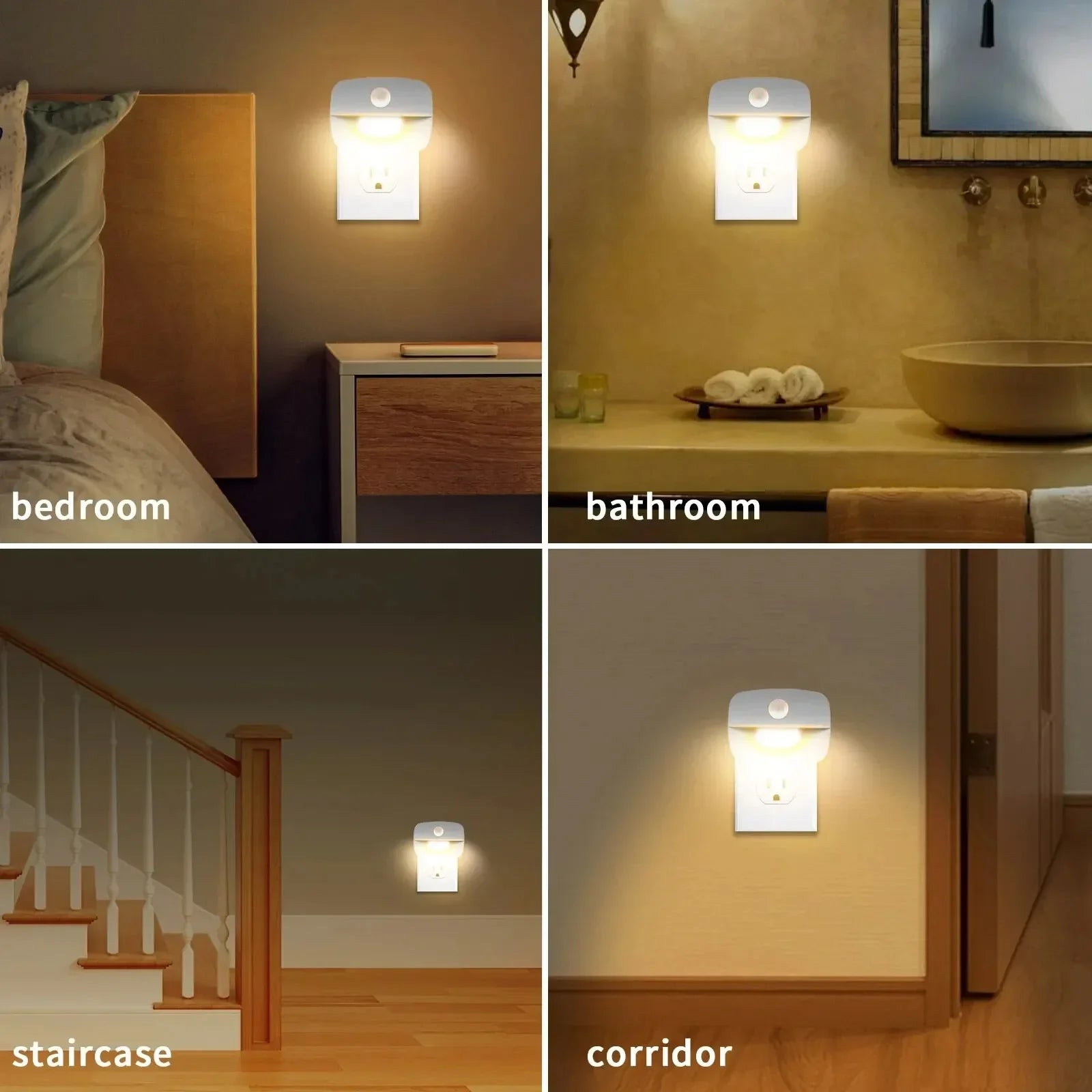 Lumora LED Nachtlicht | Bewegungs- & Dämmerungssensor | Dimmbar & Energiesparend | Warm-/Kaltweiß