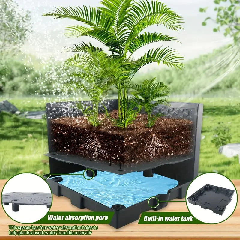 GardenPro VertiGrow Tower | Vertikales Hochbeet mit Rankhilfe | Für Gemüse & Kletterpflanzen | Mit Wasserreservoir