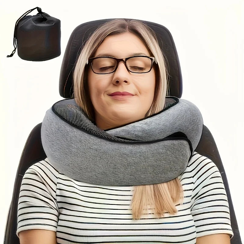 Restivio Reisekissen | U-Form & Ergonomisch | Superweich & Kompakt | Für Flug, Auto & Büro