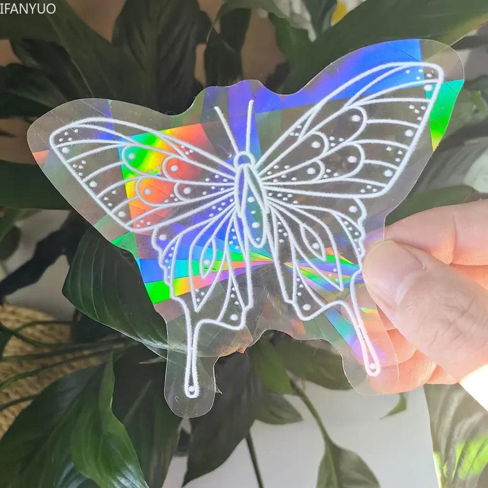 SunGlow Fenstersticker | 3D Regenbogen-Effekt | Selbstklebend & Wiederverwendbar