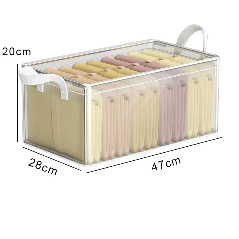 ClearBoxx Aufbewahrungsbox | Transparent & Robustes Design | Faltbar & Platzsparend