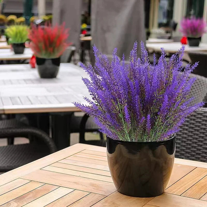 Floraven Lavendelstrauß | Künstlich & Pflegefrei | 5 Zweige | Für Innen & Außen
