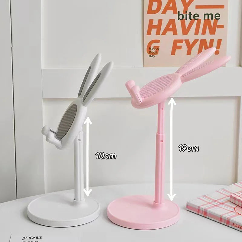 BunnyDock Handyhalter | Höhenverstellbar & Neigbar | Soft-Touch Design | Für Handy & Tablet