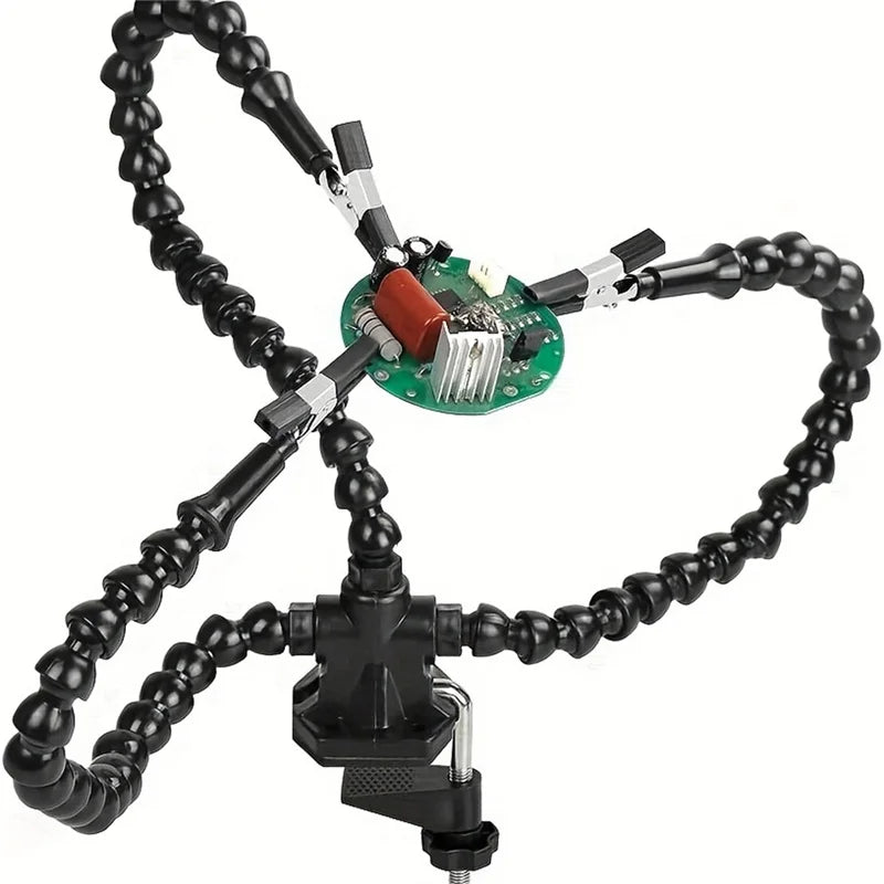 PrecisionLume Soldering Station | Integrated Magnifying Lamp | Adjustable All-in-One Design