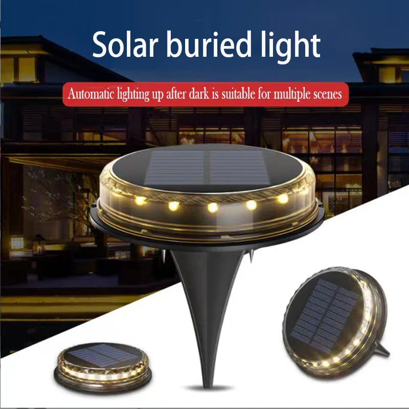 GroundGlow | Solar-Bodenleuchten | 100% Solarbetrieb | Wetterfest & Automatisch