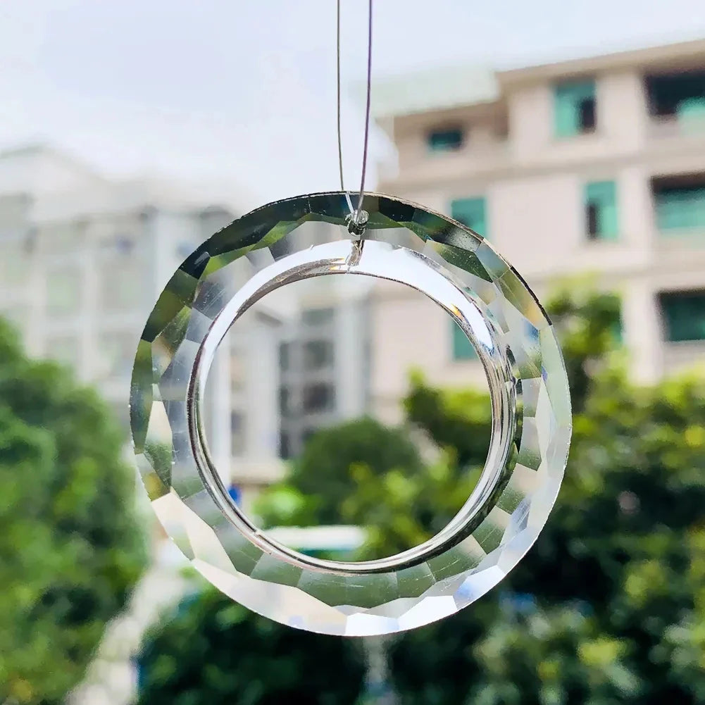 PrismaGlow Crystal | Glas-Suncatcher für Regenbogen-Lichtspiele | Dekoration für Fenster & Garten