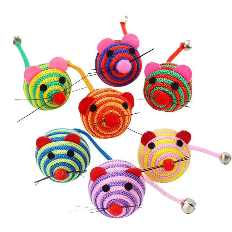 FelisPlay | Katzen Spielball | Robust, Glöckchen, Schwanzdesign | Indoor Beschäftigung