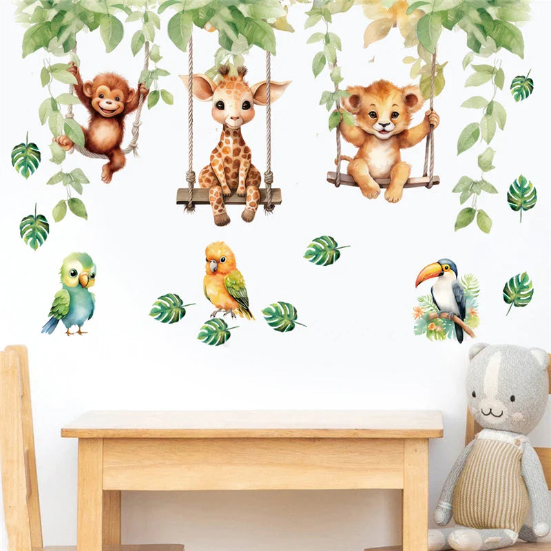 JungleWalls | Wandsticker Set | Abziehbar & Repositionierbar | Für Kinderzimmer