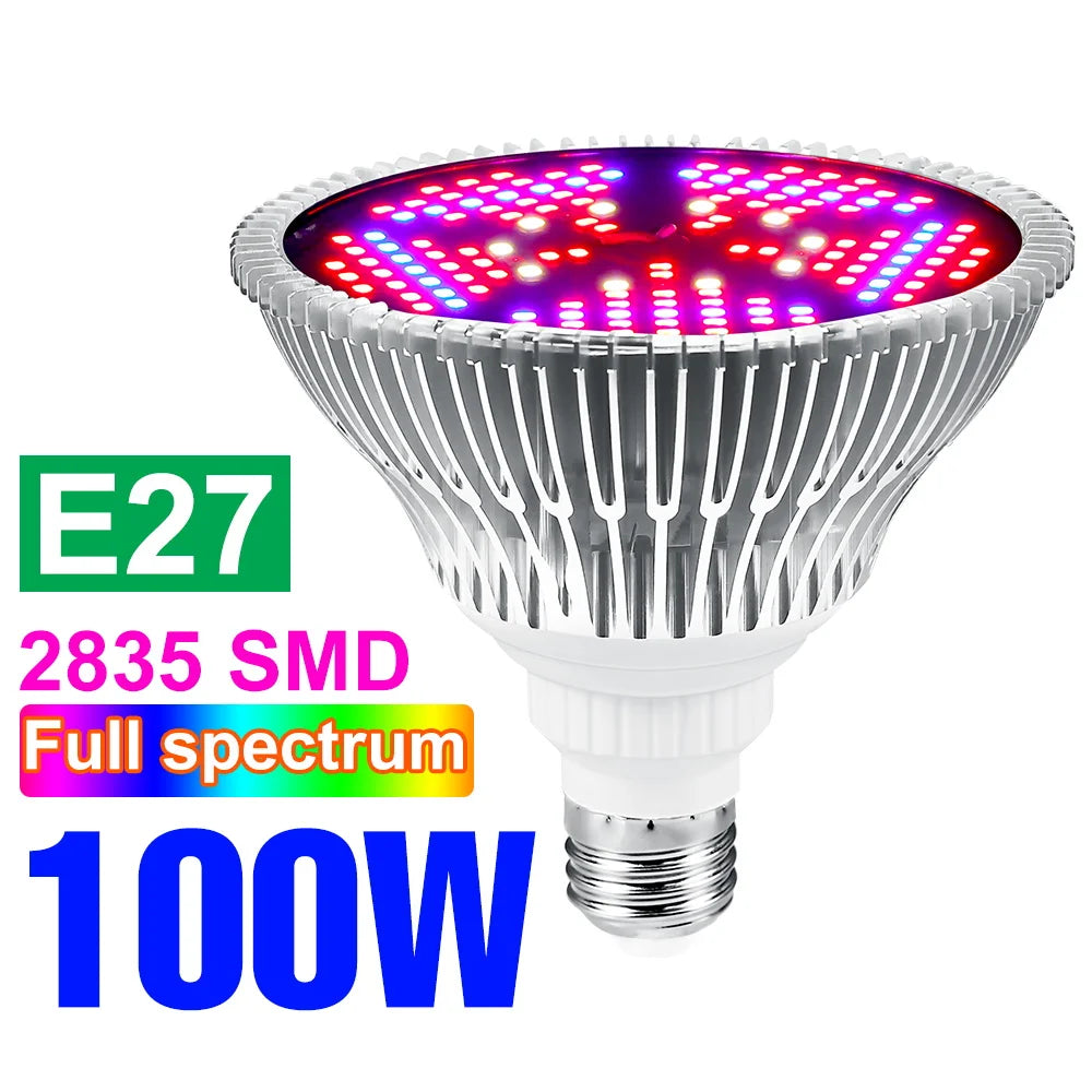 PlantLux | Vollspektrum LED Pflanzenlampe | Für Gesundes Wachstum | Effizient & Energiesparend