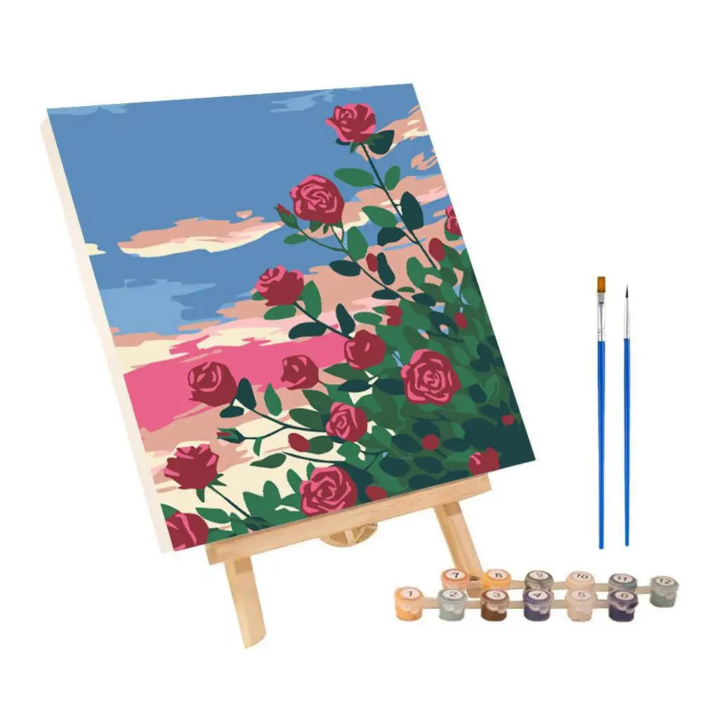 ColorVista | Malset Nach Zahlen | Entspannendes DIY-Kunstwerk | Mit Rahmen