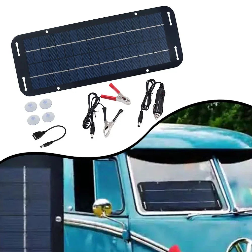SolarPower Max | 60W Solarbatterieladegerät | Flexibel & Wetterfest für Fahrzeuge