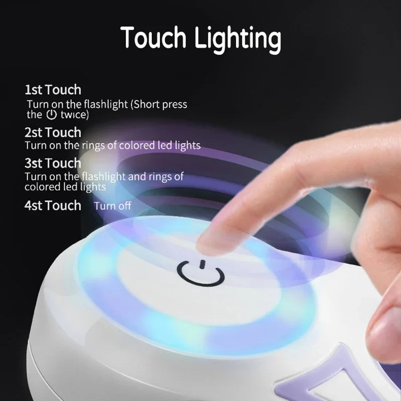 GlowPaw FlexiLeash | LED Rollleine für Hunde & Katzen | Ergonomisch & Sicher bei Nacht | Für Spaziergänge bei Dunkelheit | Ausziehbar & Mit Einhandbremse