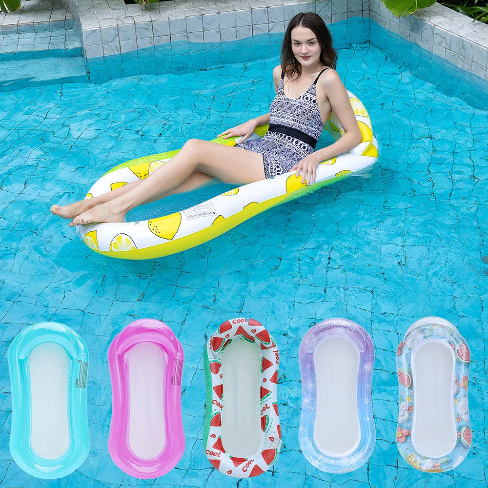 AquaFloat | Aufblasbare Schwimmliege | Ergonomisch und Komfortabel | Schnell Aufblasbar