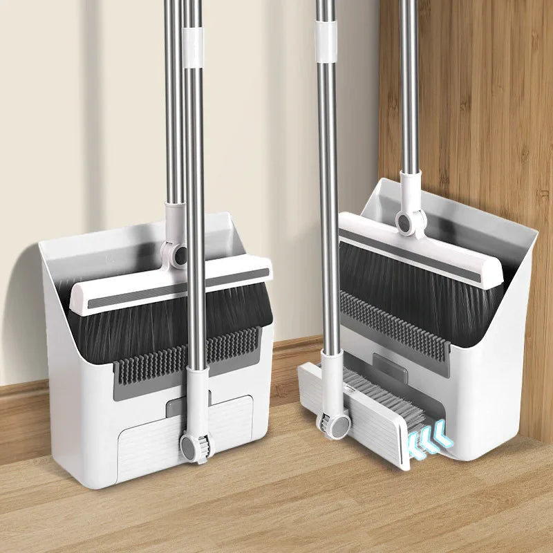 FlexiSweep | 3-in-1 Kehrset | Ergonomisch & Anti-Haar | Platzsparend & Effizient
