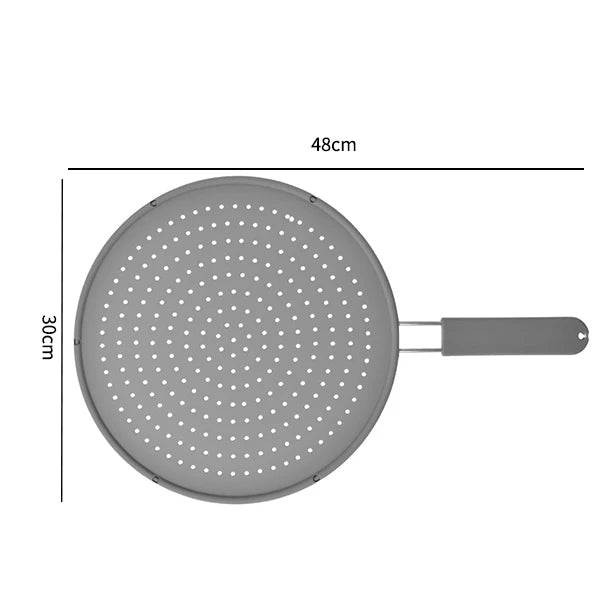 Kitchava SplashGuard | Spritzschutz für Pfannen | Hitzebeständig & Flexibel | Silikon & Edelstahl
