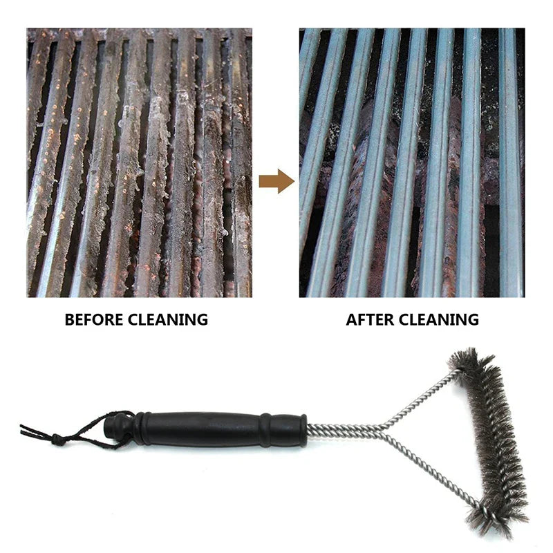 GrillPro Brush | Edelstahl Grillbürste | Hitzebeständig & Antihaft | Ergonomischer Griff