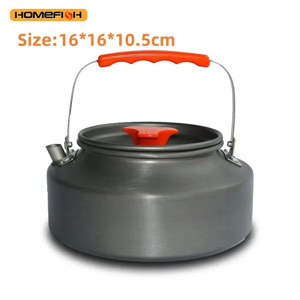 Cooktrekker Camping Kochset | Kompakt & Leicht | Mit Topf, Kanne & 5-in-1 Besteck | Outdoor-Küche