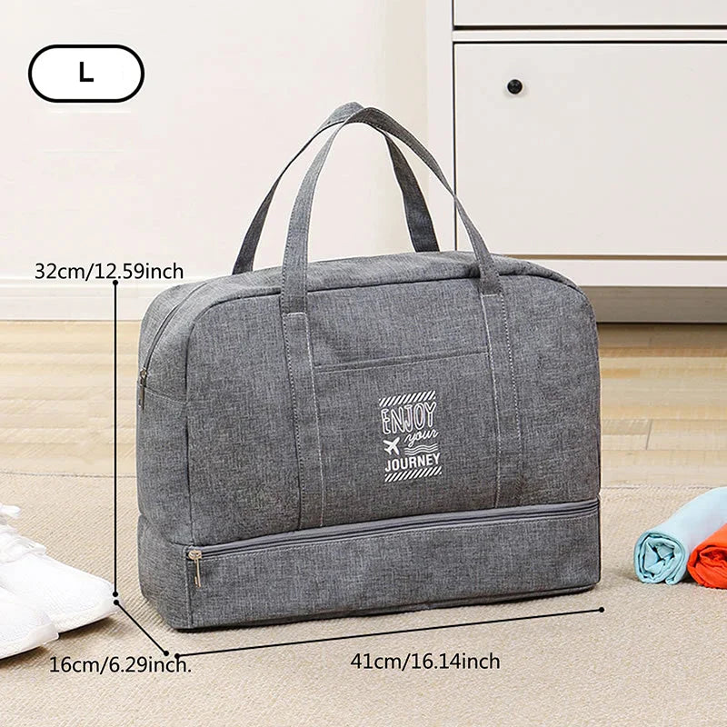 TravelEase | Faltbare Reisetasche | Schuhfach, Nassfach & robustes Design | Für Kurztrips, Sport & Handgepäck