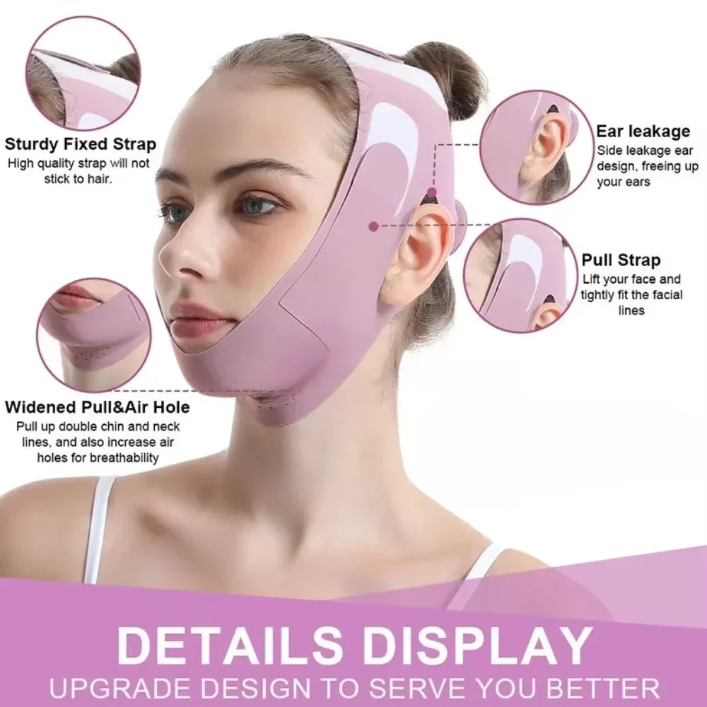 ContourLift | V-Lifting Gesichtsmaske | Atmungsaktiv & Hautfreundlich | Elastisch