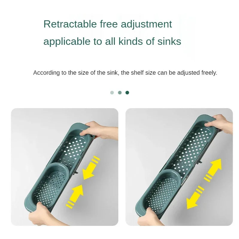 PureDry | Spülbecken Organizer | Verstellbar & Hygienisch | Mit Handtuchhalter