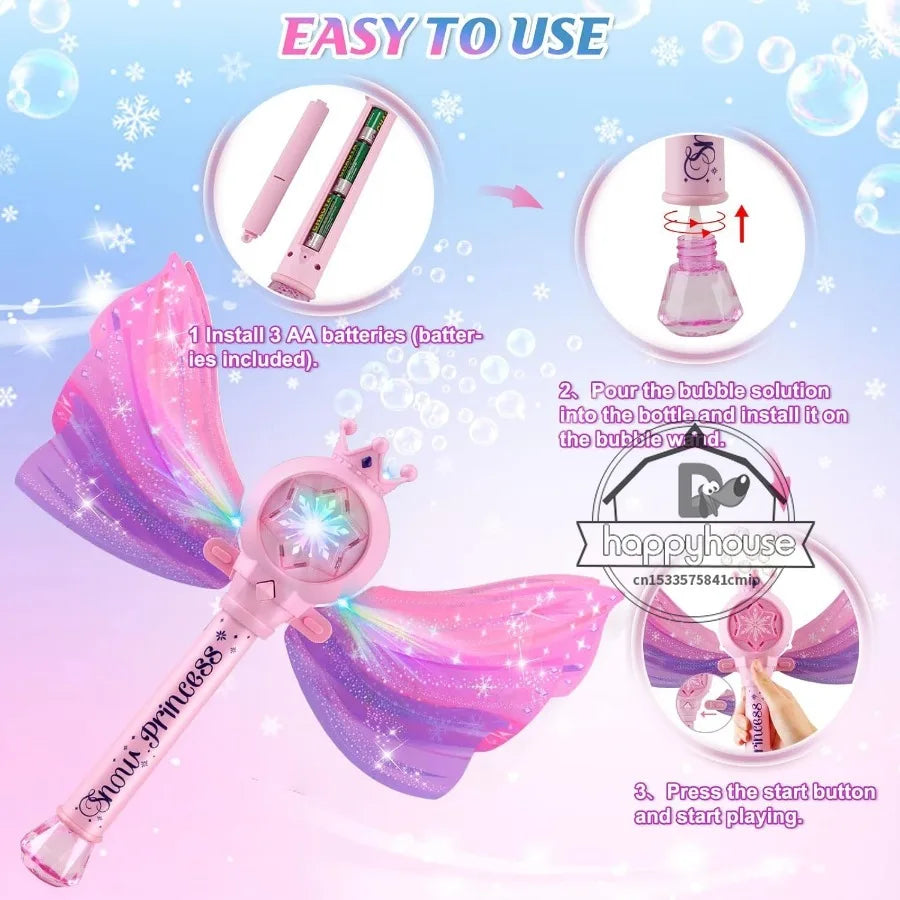 Bubbleonaut Seifenblasenpistole | 5000+ Blasen | LED & 360° Auslaufschutz | Astronauten-Design
