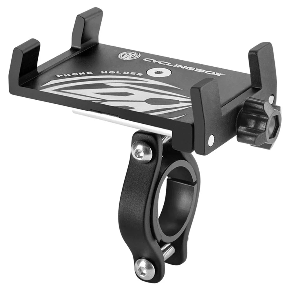 GripMaster 360 | Fahrrad-Handyhalterung | Stoßfest und Rotierbar | Aluminium