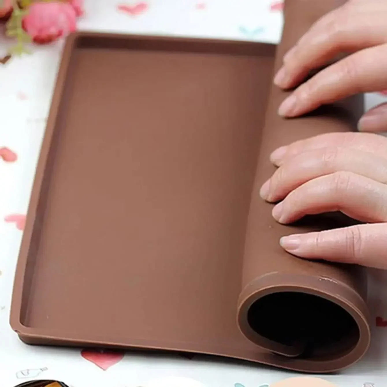Bakviva Backmatte | Für Swiss Rolls & Rouladen | Silikon BPA-frei | Hitzebeständig & Flexibel