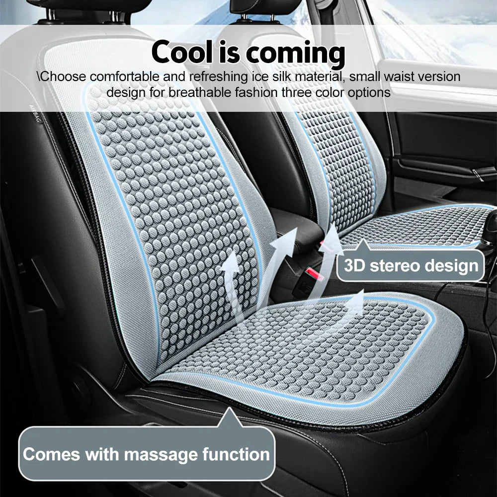 CoolSeat | Kühlendes Auto-Sitzkissen | Atmungsaktiv & Universelle Passform | Eisseide & Mesh