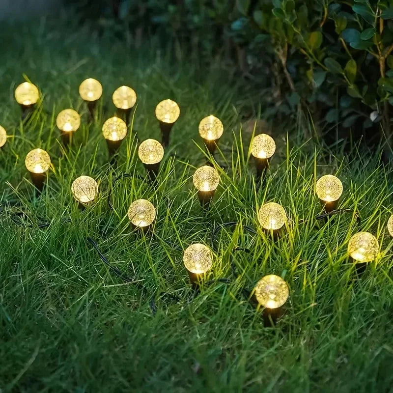 Lumenia GlowSphere | Solar-Betriebene Gartenbeleuchtung | 8 Lichtmodi | Wetterfest